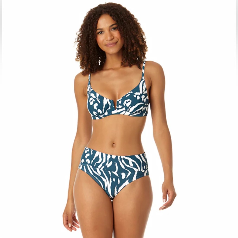 Anne Cole matching bikini set 38C XL NWT
